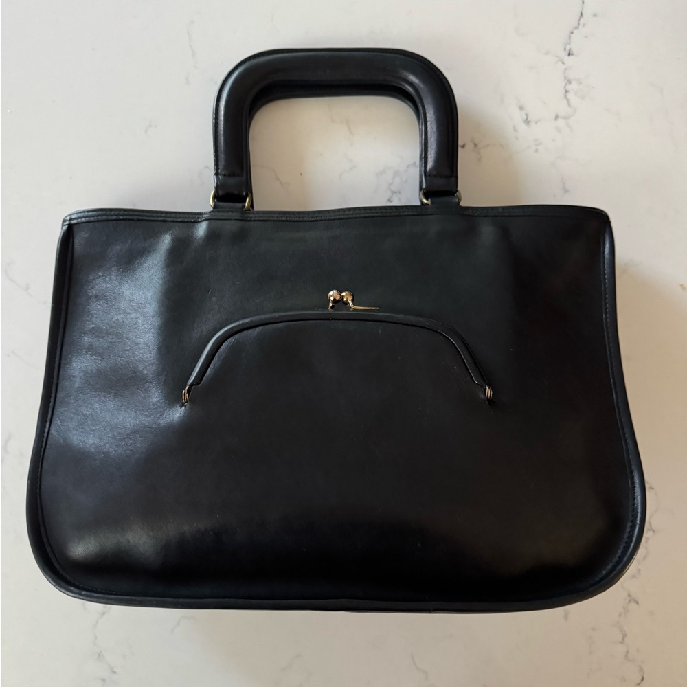 Vintage Coach Watermelon Tote in Black